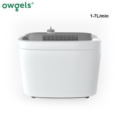 مكثف الأوكسجين البلاستيك الأبيض 7L الاستخدام المنزلي 220 فولت آلات إنتاج الأوكسجين المحمولة