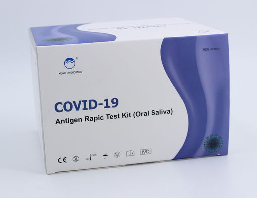 مجموعة أدوات التشخيص السريع لـ Covid-19 Antigen السريع لعاب الفم المتاح