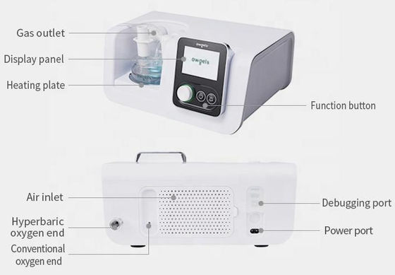 جهاز العلاج بالأكسجين ذو التدفق العالي لوحدة العناية المركزة المحمولة 70 لتر / دقيقة للاستخدام الطبي
