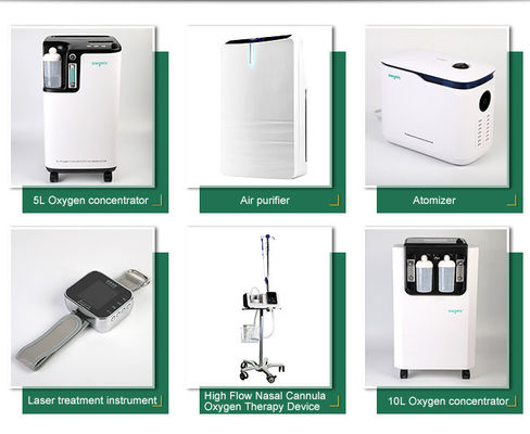 شريط الأكسجين المحمول مكثف الأوكسجين المحمول 5L الأجهزة الطبية المحمولة