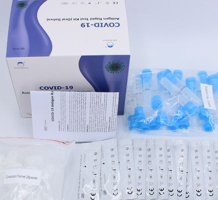 اختبار البلعوم Covid-19 Antigen Rapid Test Kit المواد البلاستيكية